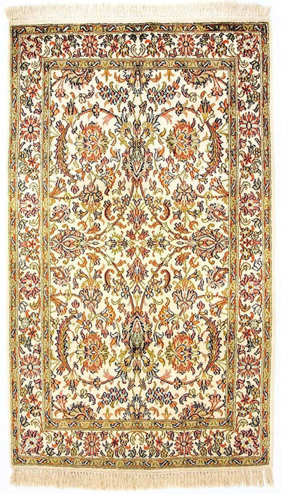 カシミールシルク 絨毯 74x127cm - オリエンタル絨毯