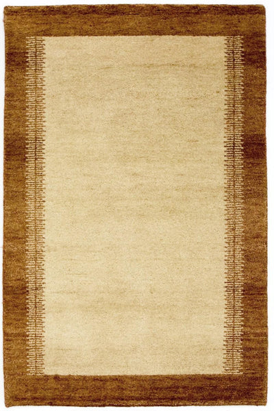 インド ギャベ 絨毯 105x167cm - ウールラグ
