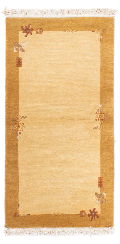ネパール絨毯 74x143cm - ウールラグ