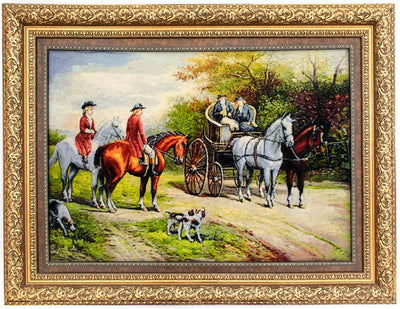 絵画絨毯 78x98cm - オリエンタル絨毯