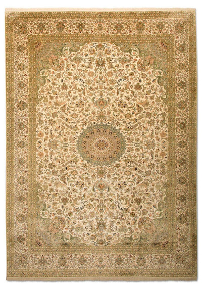カシミールシルク 絨毯 213x314cm - オリエンタル絨毯