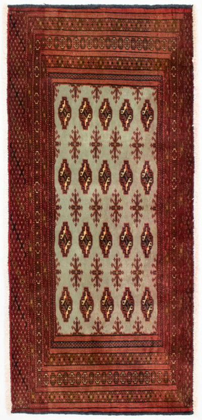 トルカマン絨毯 50x100cm - ペルシャ絨毯