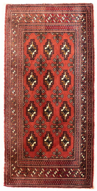 トルカマン絨毯 50x100cm - ペルシャ絨毯