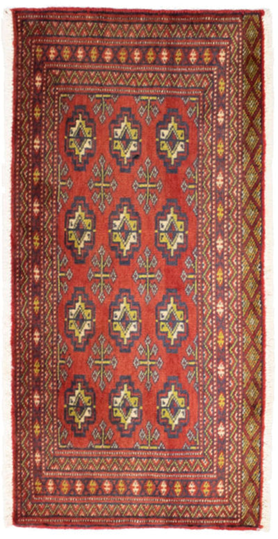 トルカマン絨毯 50x100cm - ペルシャ絨毯