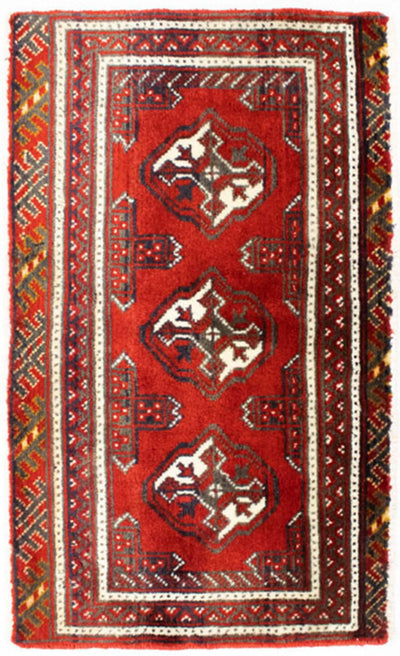トルカマン絨毯 50x100cm - ペルシャ絨毯