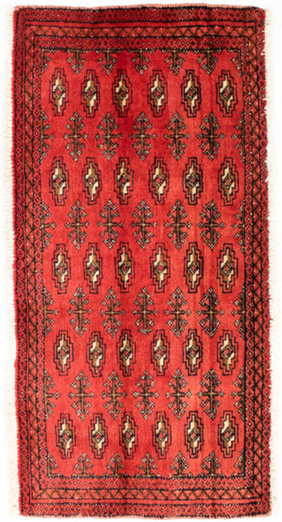 トルカマン絨毯 50x100cm - ペルシャ絨毯