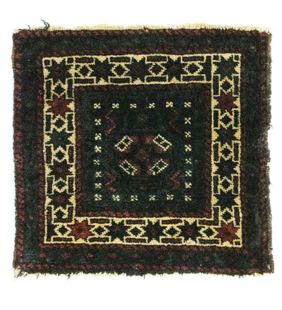 アフガン絨毯 33x35cm - オリエンタル絨毯