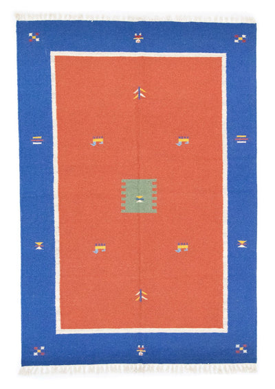 キリム モダン 絨毯 140x200cm - ウールラグ