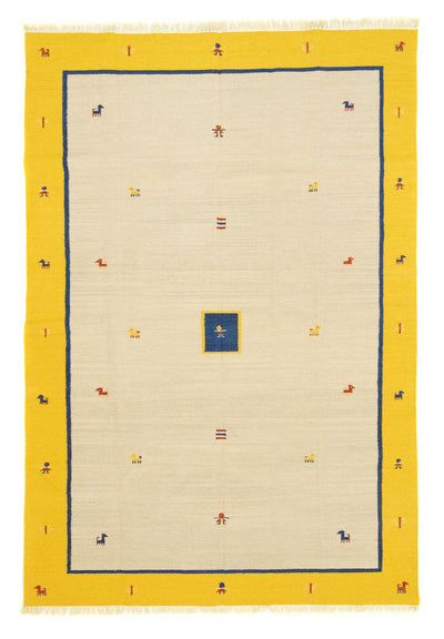 キリム モダン 絨毯 200x300cm - ウールラグ