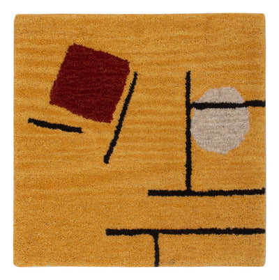 ウールラグ 47x47cm - ウールラグ