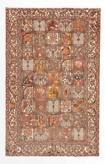 バフティアール 絨毯 210x302cm - ペルシャ絨毯