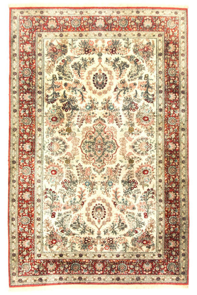 中国シルク 絨毯 96x149cm - オリエンタル絨毯