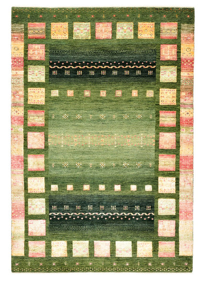 インド ロリバフト 絨毯 127x183cm - ウールラグ