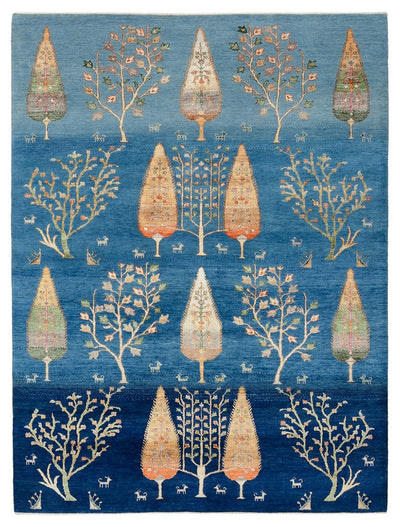 インド ロリバフト 絨毯 155x204cm - ウールラグ