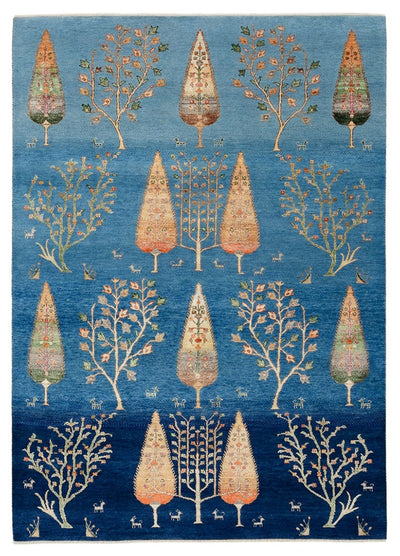 インド ロリバフト 絨毯 150x206cm - ウールラグ