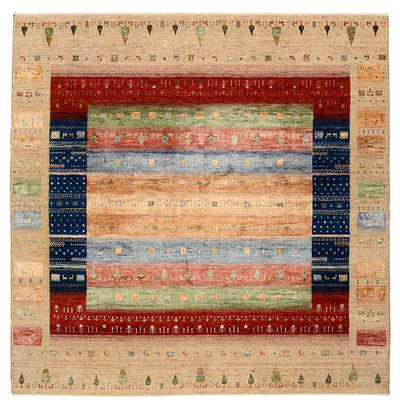 インド ロリバフト 絨毯 203x203cm - ウールラグ