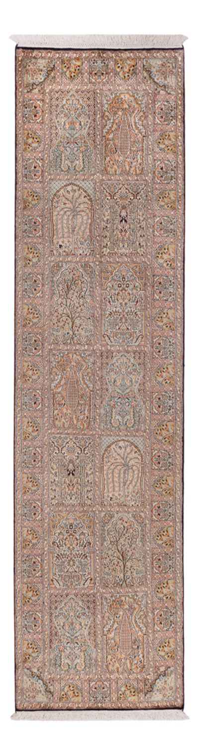 カシミールシルク 絨毯 77x296cm - オリエンタル絨毯