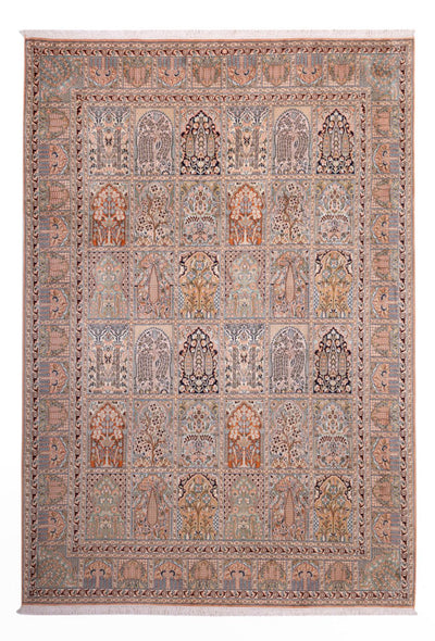 カシミールシルク 絨毯 221x317cm - オリエンタル絨毯