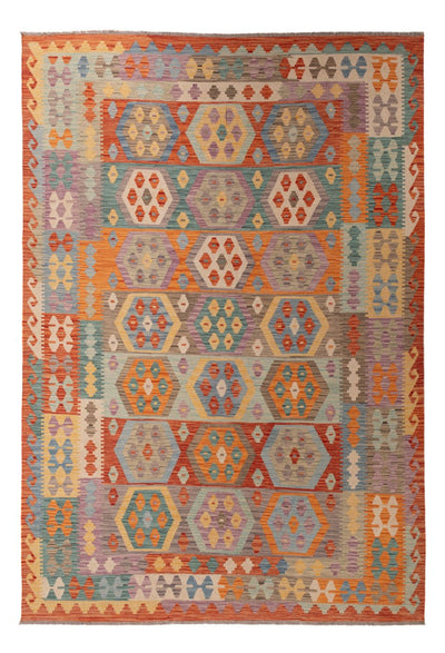 キリム マイメネ 絨毯 203x294cm - ウールラグ