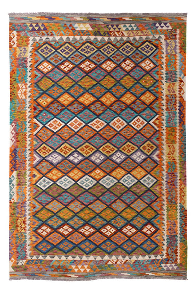 キリム マイメネ 絨毯 199x290cm - ウールラグ