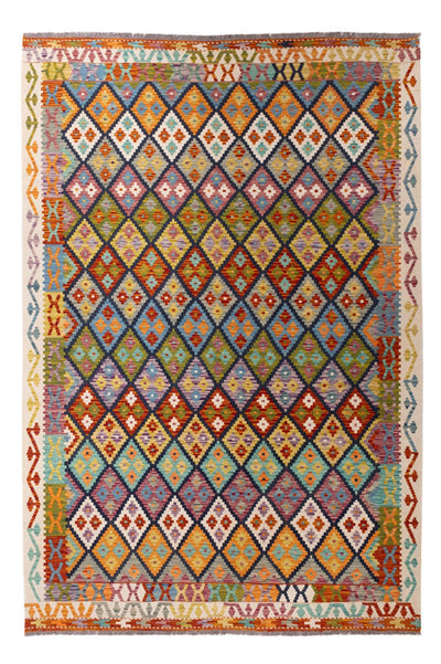 キリム マイメネ 絨毯 207x304cm - ウールラグ