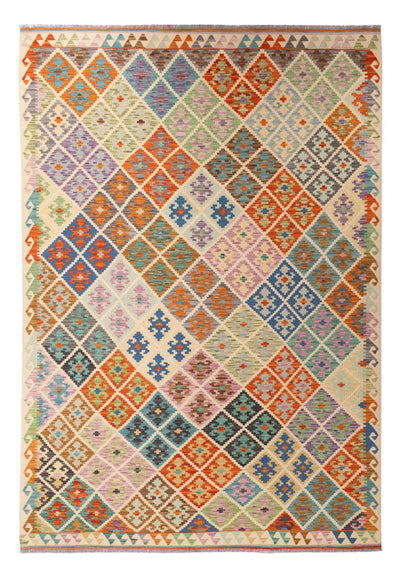 キリム マイメネ 絨毯 210x303cm - ウールラグ