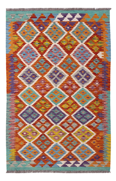 キリム マイメネ 絨毯 100x150cm - ウールラグ