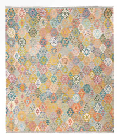 キリム マイメネ 絨毯 264x307cm - ウールラグ