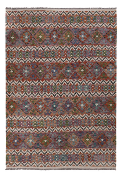 キリム マイメネ 絨毯 206x294cm - ウールラグ