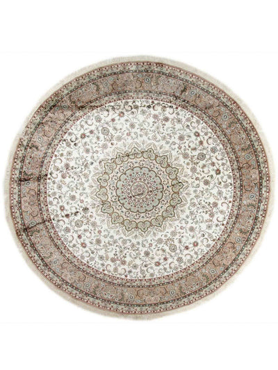 中国シルク 絨毯 303x303cm - オリエンタル絨毯
