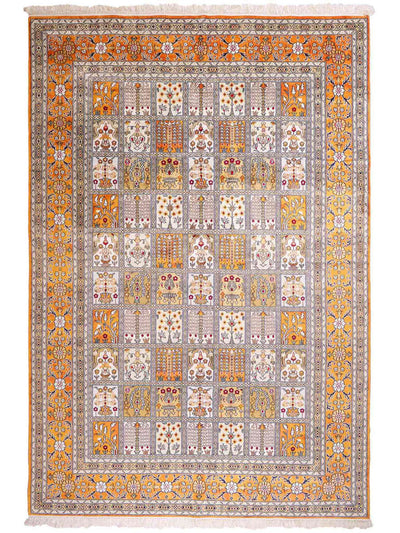 中国シルク 絨毯 181x267cm - オリエンタル絨毯