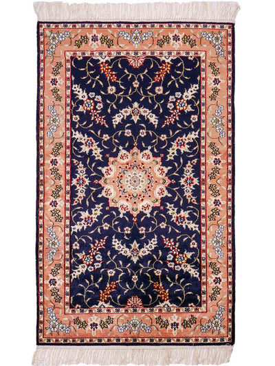 中国シルク 絨毯 77x123cm - オリエンタル絨毯
