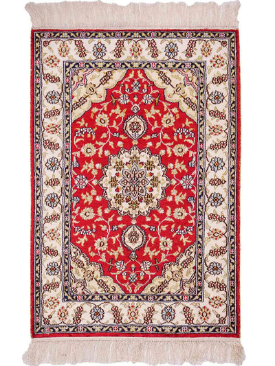 中国シルク 絨毯 60x89cm - オリエンタル絨毯