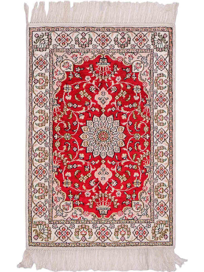 中国シルク 絨毯 62x89cm - オリエンタル絨毯