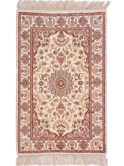 中国シルク 絨毯 59x88cm - オリエンタル絨毯