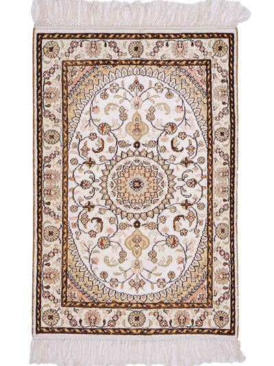 中国シルク 絨毯 61x89cm - オリエンタル絨毯