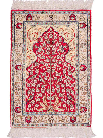 中国シルク 絨毯 58x86cm - オリエンタル絨毯