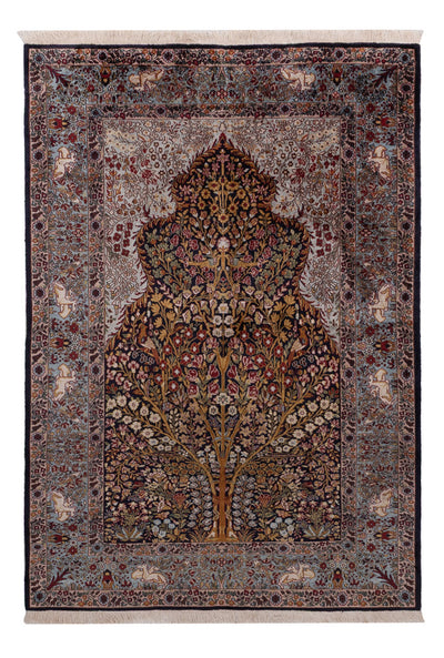 カシミールシルク 絨毯 122x185cm - オリエンタル絨毯