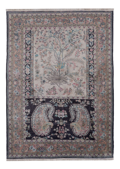 カシミールシルク 絨毯 123x178cm - オリエンタル絨毯
