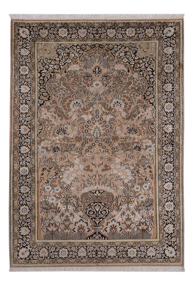 カシミールシルク 絨毯 126x188cm - オリエンタル絨毯