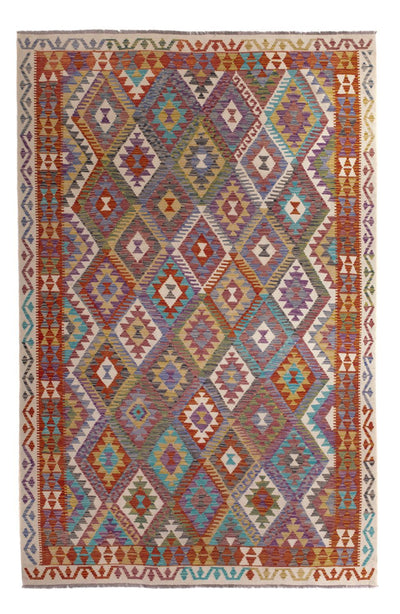 キリム マイメネ 絨毯 200x299cm - ウールラグ