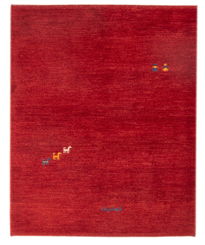 ペルシャギャベ 絨毯 103x145cm - ペルシャウールラグ