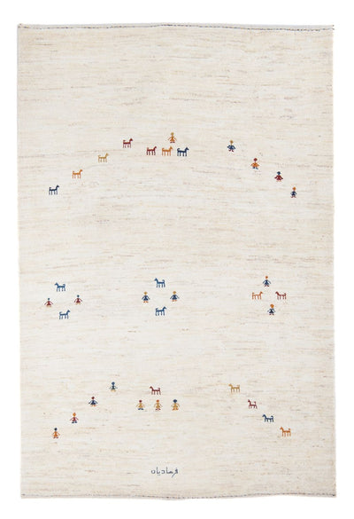 ペルシャギャベ 絨毯 126x178cm - ペルシャウールラグ