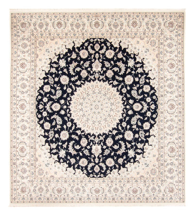 ナイン 絨毯 245x268cm - ペルシャ絨毯 - ダークブルー
