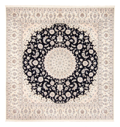 ナイン 絨毯 252x261cm - ペルシャ絨毯 - ダークブルー