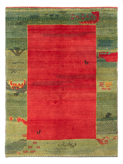 ペルシャギャベ 絨毯 152x198cm - ペルシャウールラグ