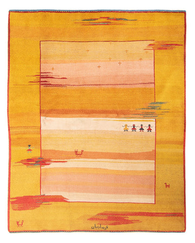 ペルシャギャベ 絨毯 195x238cm - ペルシャウールラグ
