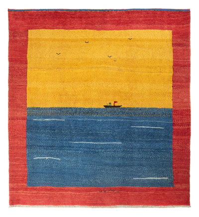 ペルシャギャベ 絨毯 208x235cm - ペルシャウールラグ