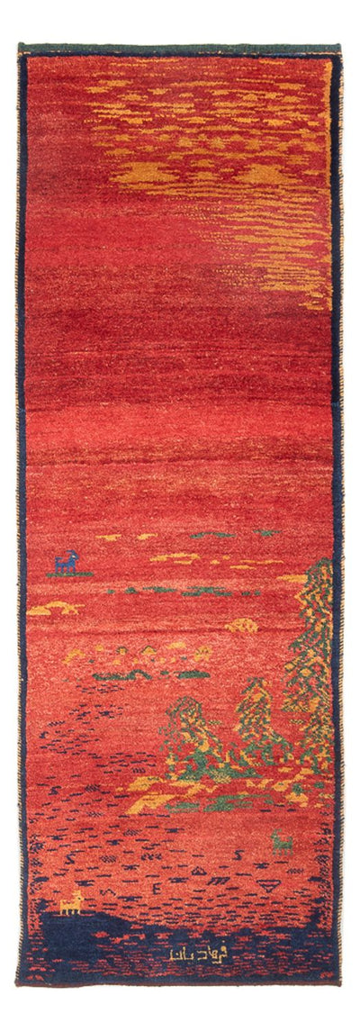 ペルシャギャベ 絨毯 75x235cm - ペルシャウールラグ