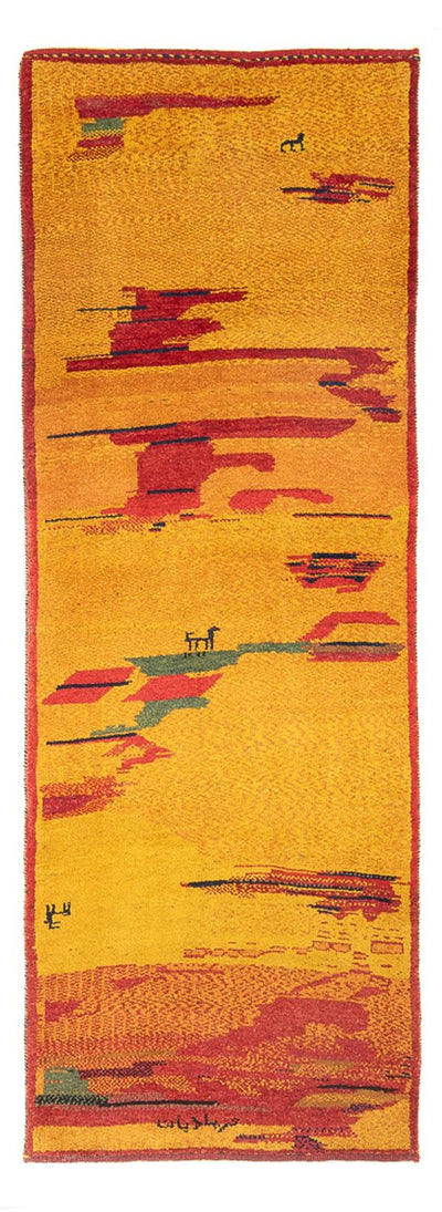 ペルシャギャベ 絨毯 85x235cm - ペルシャウールラグ